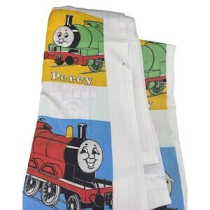 🚂 Thomas the Tank Engine Twin Flat Sheet Vintage 90s Percy James Bertie Retro